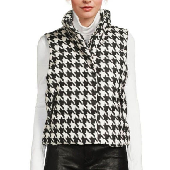 NVLT Jackets & Blazers - Houndstooth Puffer Vest